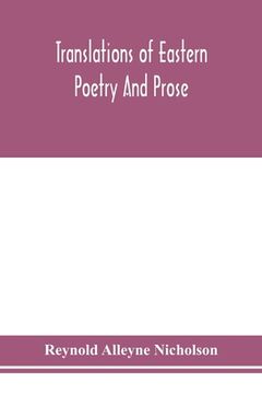 portada Translations of Eastern poetry and prose