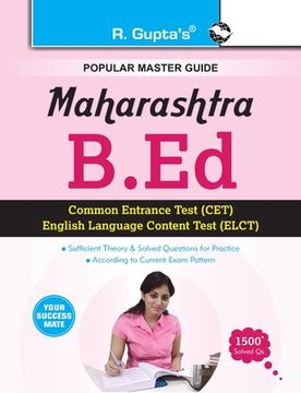 portada Maharashtra B.Ed. (CET & ELCT) Exam Guide (en Inglés)