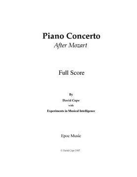 portada Piano Concerto (After Mozart) (en Inglés)