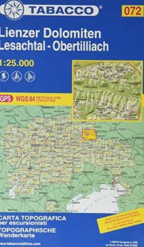portada Tabacco Wandern 1: 25 000 Lienzer Dolomiten -Lesachtal-Obertilliach-Lienz (in Italian)