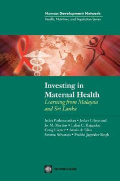 portada investing in maternal health in malaysia and sri lanka (en Inglés)