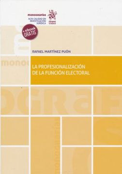 portada Profesionalizacion de la Función Electoral (in Spanish)