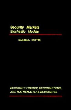 portada security markets: stochastic models (en Inglés)