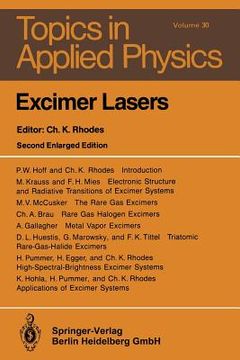 portada excimer lasers (en Inglés)