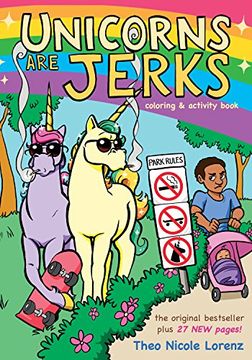 portada Unicorns Are Jerks: Coloring and Activity Book (en Inglés)