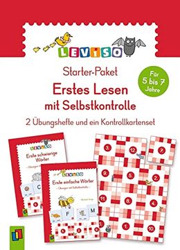 portada Starter-Paket - Erstes Lesen mit Selbstkontrolle: 2 Übungshefte und ein Kontrollkartenset (Leviso) (en Alemán)