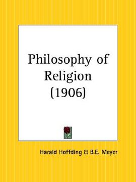 portada philosophy of religion (in English)