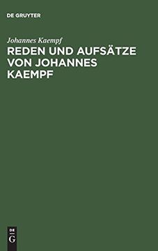 portada Reden und Aufsätze von Johannes Kaempf (en Alemán)