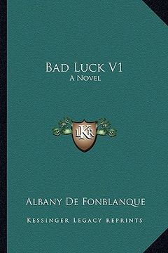 portada bad luck v1 (en Inglés)
