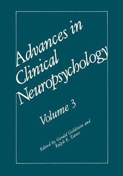 portada Advances in Clinical Neuropsychology: Volume 3 (en Inglés)