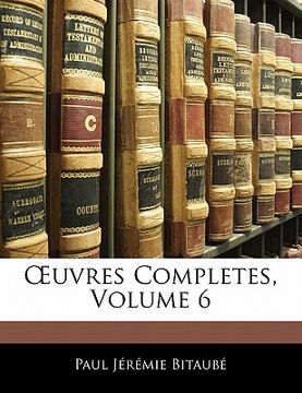 portada OEuvres Completes, Volume 6 (in French)