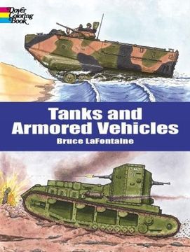 portada Tanks and Armored Vehicles, Dover Coloring Book (en Inglés)
