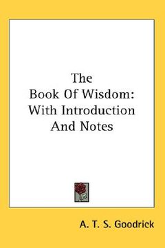 portada the book of wisdom: with introduction and notes (en Inglés)