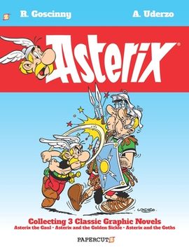 portada Asterix eng Omnibus hc 01 (01 02 03) (Papercutz): Collects Asterix the Gaul, Asterix and the Golden Sickle, and Asterix and the Goths (en Inglés)