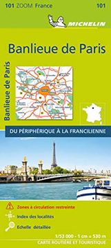 portada Paris Banlieue 11101 Carte Zoom Michelin Kaart: Map (Carte Routière & Touristique) (in French)