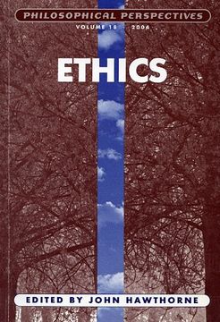 portada Ethics, Volume 18 (en Inglés)