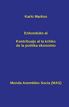 portada Enkonduko al Kontribuaĵo al la kritiko de la politika ekonomio (MAS-libro)