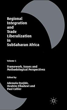 portada Regional Integration and Trade Liberalization in Subsaharan Africa: Volume 1: Framework, Issues and Methodological Perspectives (en Inglés)