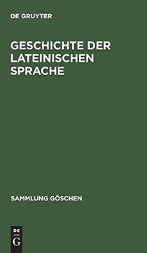 portada Geschichte der Lateinischen Sprache (in German)