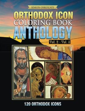 portada Orthodox Icon Coloring Book: Anthology Vol. 2 - Vol. 8 (120 Orthodox Icons) (en Inglés)