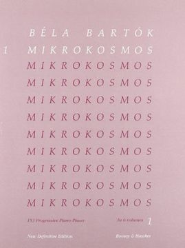 portada mikrokosmos,153 progressive piano pieces : new definitive edition