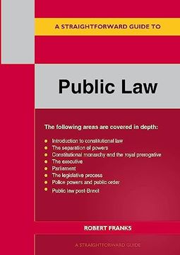 portada Straightforward Guide to Public Law: Revised Edition 2023, a (en Inglés)