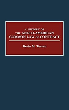 portada A History of the Anglo-American Common law of Contract (en Inglés)