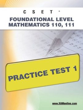 portada Cset Foundational Level Mathematics 110, 111 Practice Test 1 