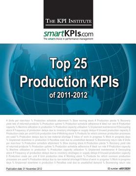 portada Top 25 Production KPIs of 2011-2012 (en Inglés)