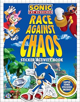 portada Race Against Chaos Sticker Activity Book (Sonic the Hedgehog) (en Inglés)