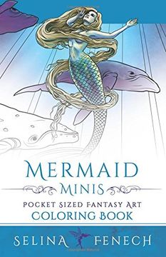 portada MERMAID MINIS - PCKT SIZED FAN: Volume 13 (Fantasy Coloring by Selina) (en Inglés)