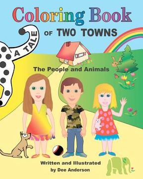 portada a tale of two towns coloring book, the people and animals (en Inglés)