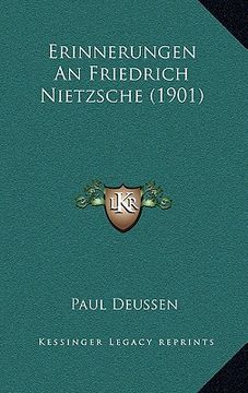 portada Erinnerungen An Friedrich Nietzsche (1901) (in German)