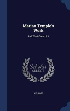 portada Marian Temple's Work: And What Came of It