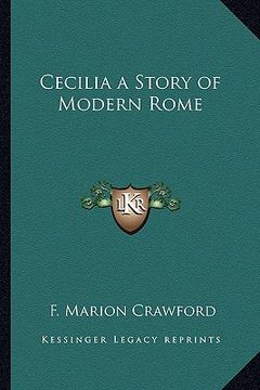 portada cecilia a story of modern rome