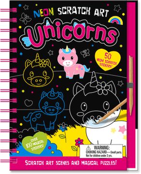 portada Unicorns (Neon Scratch Art) (en Inglés)