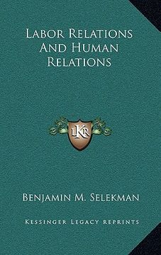 portada labor relations and human relations