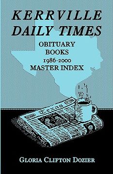 portada kerrville daily times obituary books, 1986-2000, master index (en Inglés)