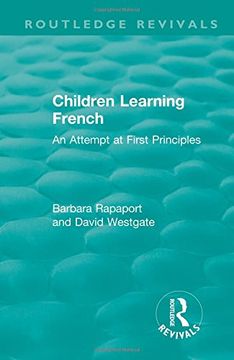 portada Children Learning French: An Attempt at First Principles (en Inglés)