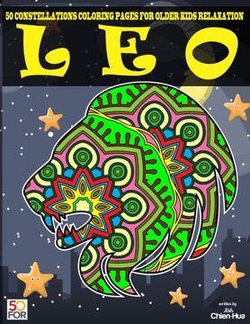 portada Leo 50 Coloring Pages for Older Kids Relaxation (en Inglés)