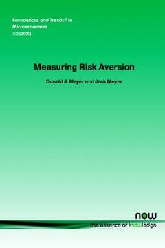 portada measuring risk aversion (en Inglés)