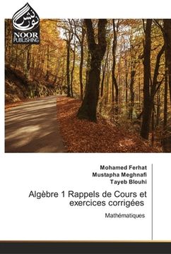 portada Algèbre 1 Rappels de Cours et exercices corrigées (en Francés)
