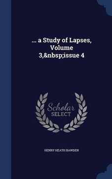 portada ... a Study of Lapses, Volume 3, issue 4