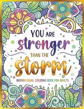 portada Inspirational Coloring Book for Adults: 50 Motivational Quotes & Patterns to Color - A Variety of Relaxing Positive Affirmations for Adults & Teens