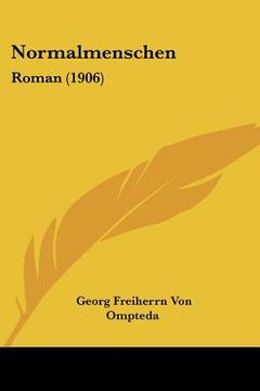 portada normalmenschen: roman (1906) (en Inglés)