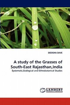 portada a study of the grasses of south-east rajasthan, india (en Inglés)