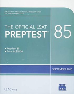 portada The Official Lsat Preptest 85: (Sept. 2018 Lsat) (en Inglés)