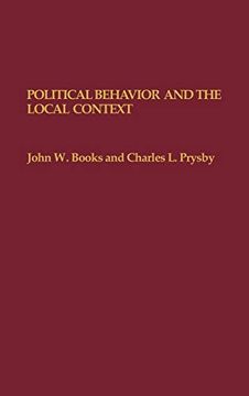 portada Political Behavior and the Local Context (en Inglés)