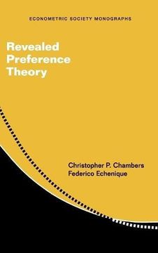 portada Revealed Preference Theory (Econometric Society Monographs) (en Inglés)