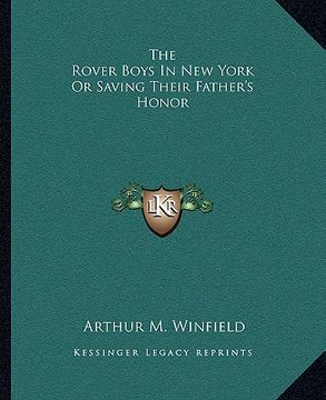 portada the rover boys in new york or saving their father's honor